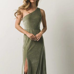Tatiana Velvet One Shoulder Maxi Dress